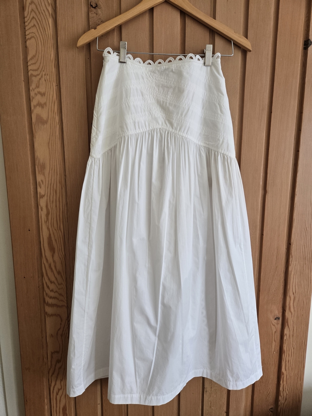 NWT | Sandro Chica White Maxi Skirt | Size 34 FR - Picture 7 of 12